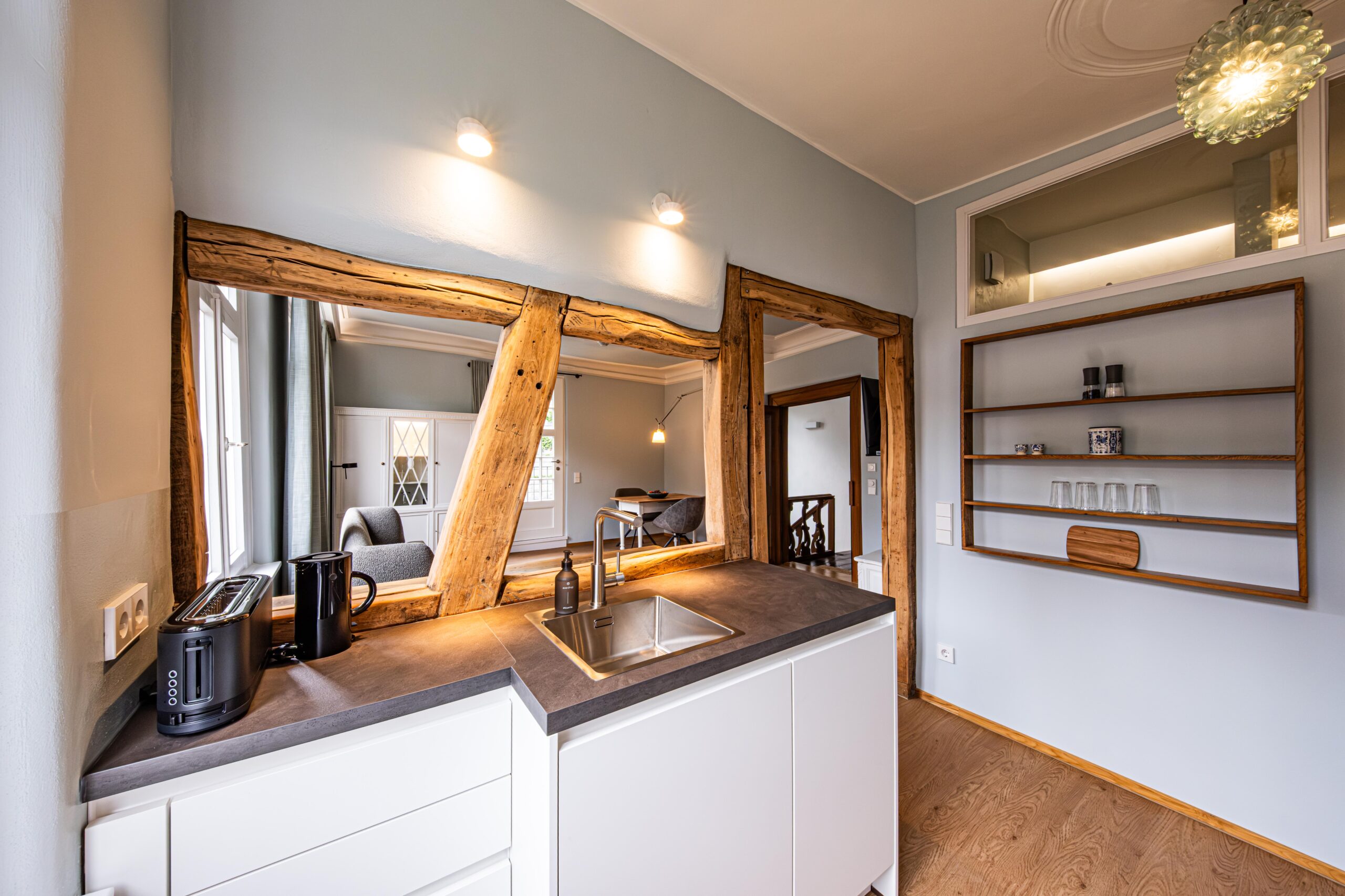 Küche mit Fachwerk_Lieblingszeit