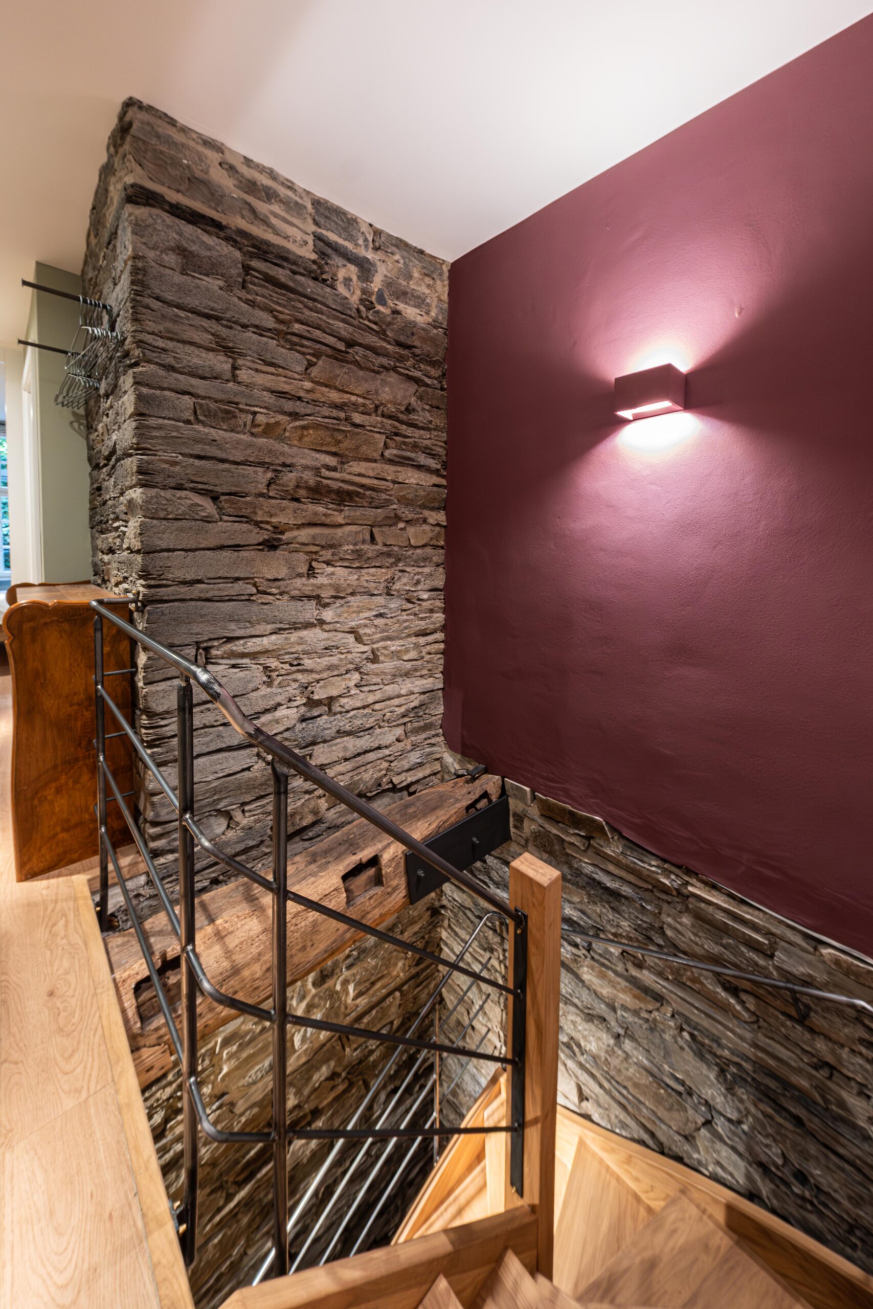 Schlafraum im Obergeschoss.