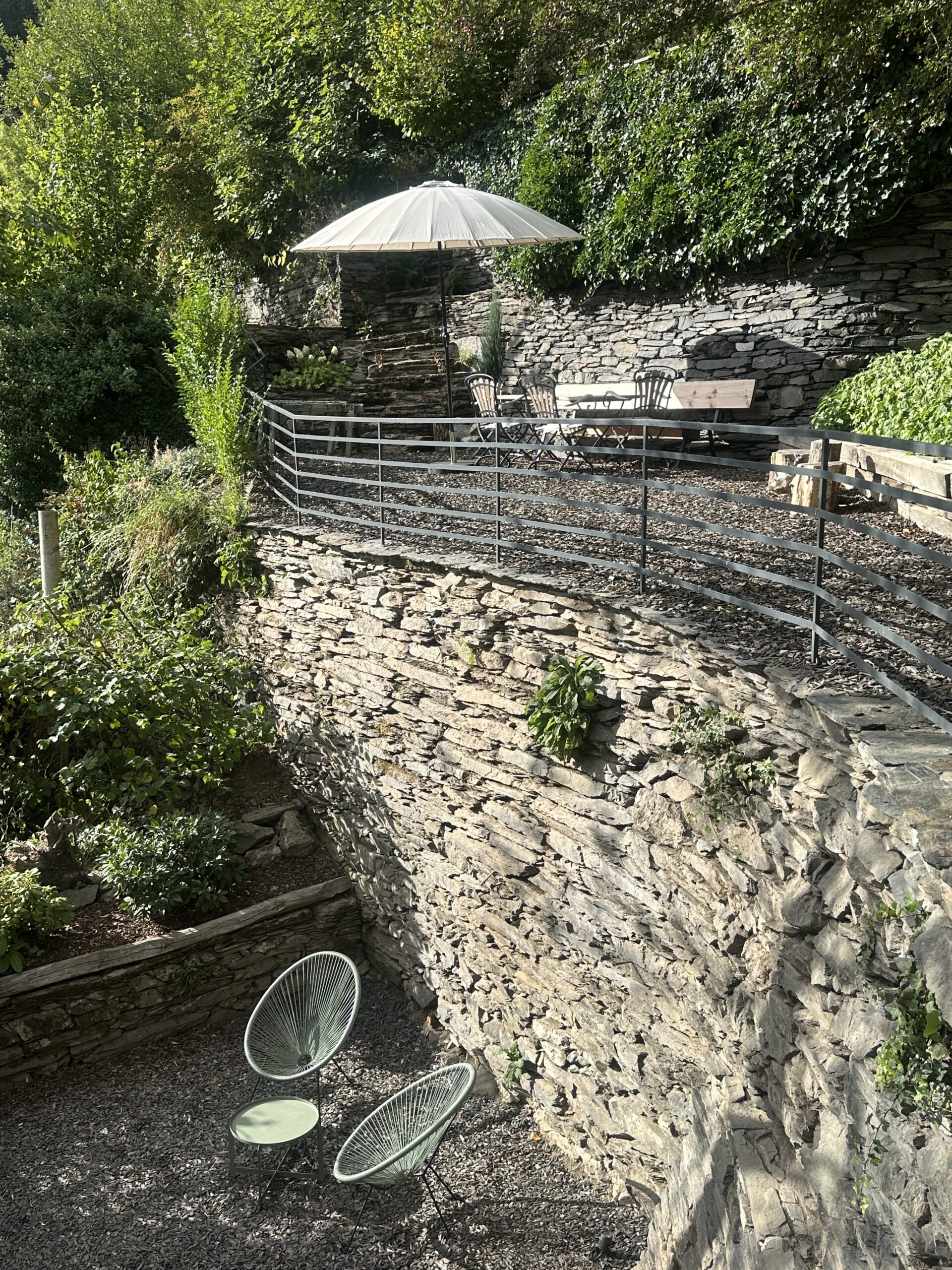 Giebel mit Spalierobst.